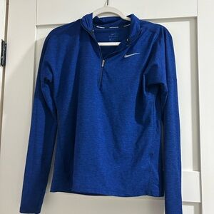 Nike Blue Dri-FIT Running Quarter-Zip Hoodie